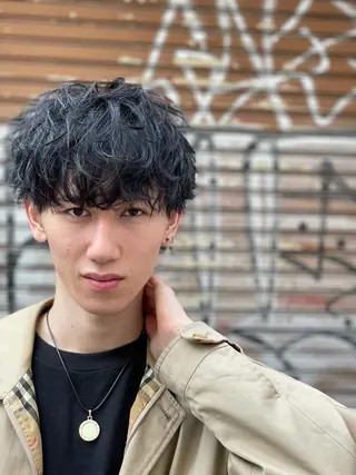 メンズ 優真/難波で 1番パーマが上手いのヘアスタイル