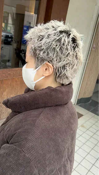 ショート カラー パーマ MATSURI BASE.AWAJIのヘアスタイル