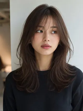 セミロング 艶髪診断で絶対綺麗✨ お悩み解決✨京谷宥✨のヘアスタイル