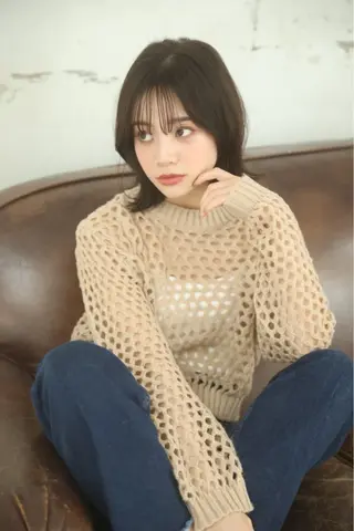 ミディアム 浅井 蓮のヘアスタイル