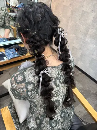 ロング ヘアアレンジ SHANTi 飯塚 ヘアセット/髪質改善のヘアスタイル