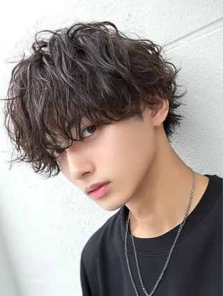 カラー メンズ 優作 香椎カラー縮毛矯正のヘアスタイル