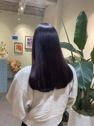 セミロング カラー 当日予約大歓迎💗 依田瑞希のヘアスタイル