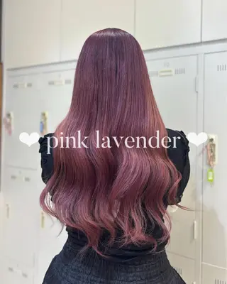 ロング カラー 𝐲𝐮𝐮𝐦𝐢 エクステ/ 艶カラーのヘアスタイル