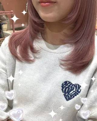 ミディアム カラー 新宿駅近♡個室 ♡関口三都季🌜のヘアスタイル