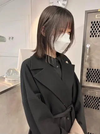 ミディアム カラー 樫原裕二/似合わせ カット/透明感カラーのヘアスタイル