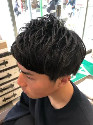 ショート パーマ ヘアアレンジ メンズ メンズパーマ特化/ メッシュ/薫/店長のヘアスタイル