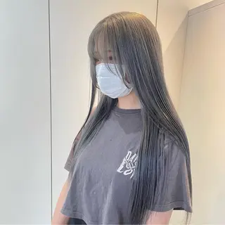 ロング 前田 菜奈子のヘアスタイル