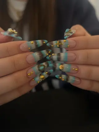 ネイル なぽ ❤︎長さだし / 韓国nailのネイルデザイン