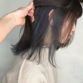 ミディアム カラー 上品韓国ヘア レイヤー/ayaのヘアスタイル