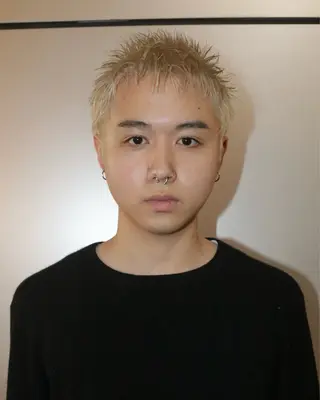 ショート カラー メンズ ハッシュカット/ハイ トーン/HIROKIのヘアスタイル