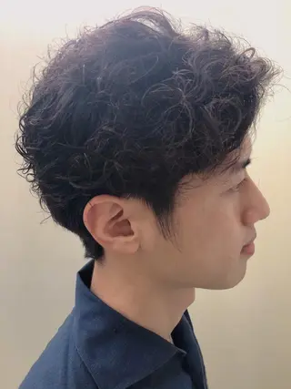 パーマ メンズ ☘️当日OK☘️ 鍋島直大のヘアスタイル