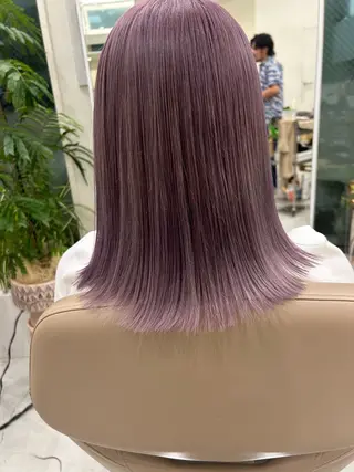 セミロング カラー 💛🤍U too e’s /店長🧸のヘアスタイル