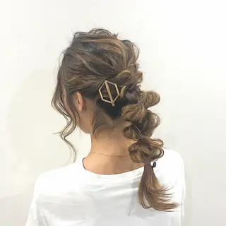 ミディアム ヘアアレンジ 心斎橋眉毛サロン 🪽アイブロウの眉毛・アイブロウイメージ