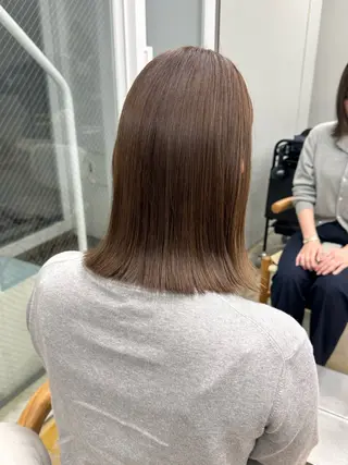 カラー 透明感カラー ベージュ/mainaのヘアスタイル