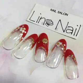 ショート カラー ミディアム ネイル まつエク Lino Nail sekitomiのネイルデザイン
