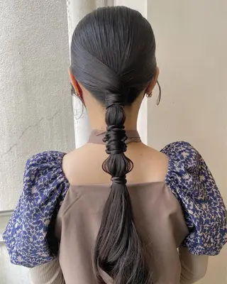ロング ヘアアレンジ フレンチボブパーマ Yuukiのヘアスタイル