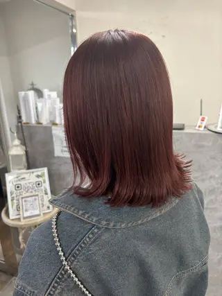 ミディアム カラー nico麻生　長谷川 裕月のヘアスタイル