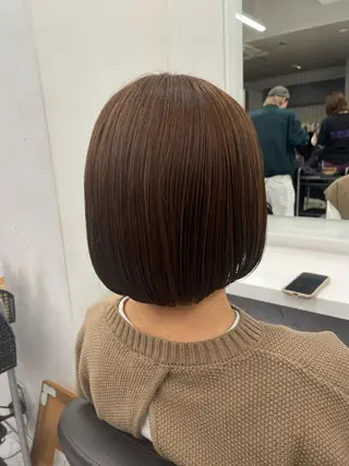 ショート カラー パーマ ヘアアレンジ メンズ キッズ ネイル マツエク・マツパ アイブロウ 🦋縮毛/韓国レイヤ ー/透明感カラー🦋のヘアスタイル