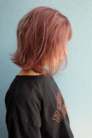 ミディアム カラー Pia ツボイ ケイタのヘアスタイル