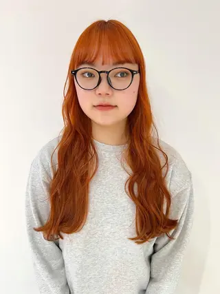 ロング カラー 🎀ピンクベージュ/ 梅田/茶屋町🎀のヘアスタイル