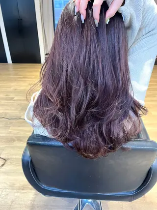 セミロング カラー ✨艶髪✨ 奈須晴香のヘアスタイル