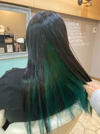 ロング カラー 谷川 穂のヘアスタイル