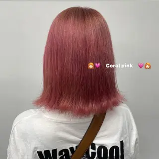 ミディアム カラー パーマ ヘアアレンジ メンズ キッズ ネイル マツエク・マツパ 透明感カラー・レイヤ ー🎀amika🎀のヘアスタイル