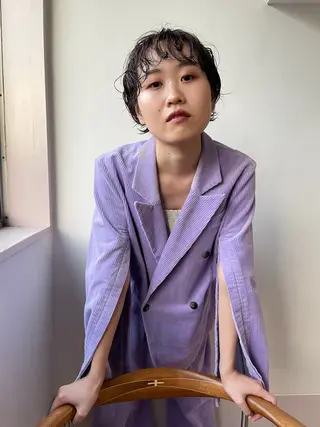 ショート カラー オカモト ミユウのヘアスタイル