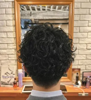 ミディアム パーマ flencia 丸 和博|カットのヘアスタイル