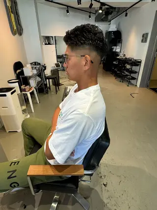 ショート パーマ メンズ Mizuki Yajimaのヘアスタイル