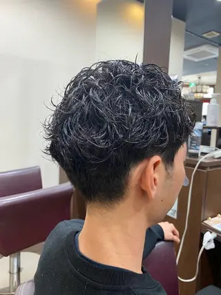 パーマ メンズ 仲井 充のヘアスタイル