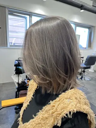 ミディアム カラー プルエクステ/透明感 カラー✨KAZUKIのヘアスタイル