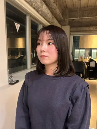 ミディアム 似合わせカット🎀 梅田🤍sayaのヘアスタイル