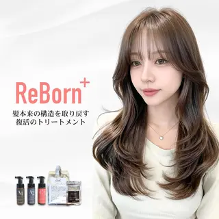 カラー ロング SOURCE枚方🫧 透明感カラー/ケアのヘアスタイル