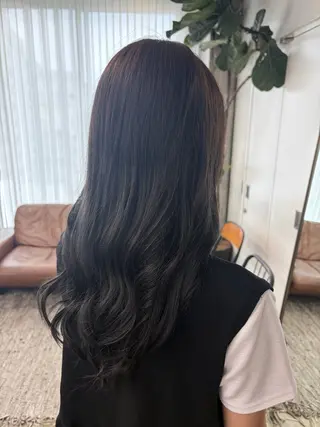 ロング しの/酸性ストレート /カラーのヘアスタイル