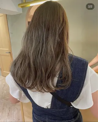 ロング 似合わせレイヤー ＆縮毛矯正のヘアスタイル