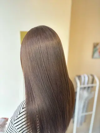 ロング カラー パーマ 髪質改善特化 KAZUTOのヘアスタイル