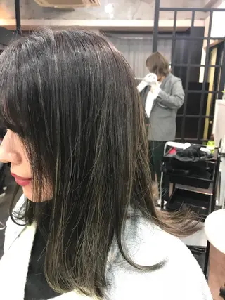 ミディアム カラー ヘアアレンジ ハイライト/髪質改善 ans/黒木 和大のヘアスタイル
