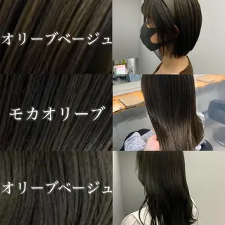 セミロング NANAMI🩵 大人可愛い韓国ヘアのヘアスタイル