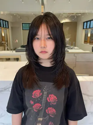 ミディアム haruna .のヘアスタイル