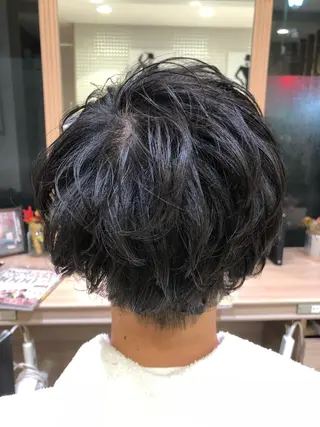 ショート パーマ ヘアアレンジ メンズ メンズパーマ特化/ メッシュ/薫/店長のヘアスタイル