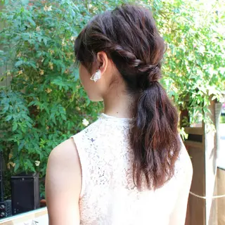 ヘアアレンジ クニモトハルナ ボブ/柔らかカラーのヘアスタイル