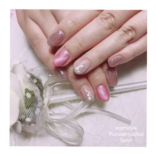 ミディアム ネイル 🐾enen style 🐾のネイルデザイン