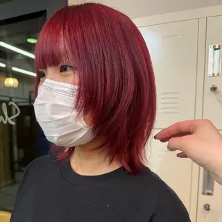 ミディアム カラー shin enom yuukaのヘアスタイル
