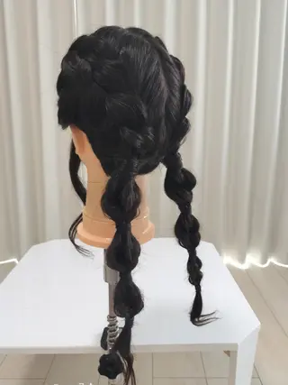 ロング ヘアアレンジ vizz SAKIのヘアスタイル