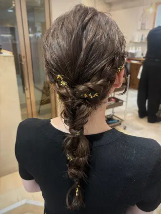 ロング ヘアアレンジ cana 札幌レイヤースタイルのヘアスタイル