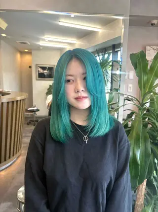 カラー ShioRi/博多/ 縮毛矯正/色味カラーのヘアスタイル