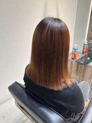 ミディアム RIKITO💙カラ ー2000円〜🩵のヘアスタイル