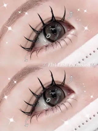 マツエク・マツパ 束感まつげ🎀美眉 NANAMIのマツエク・マツパデザイン